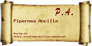 Pipernea Ancilla névjegykártya